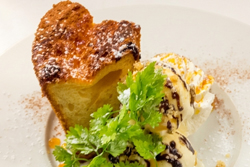 ふわふわシフォンとバニラアイス